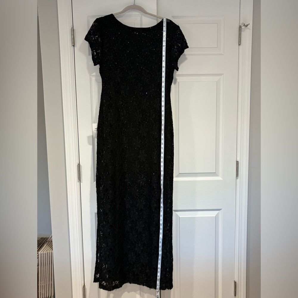 NWT Connected Apparel Lace and Sequins Short Sleeve Gown Size 10 - Picture 5 of 12